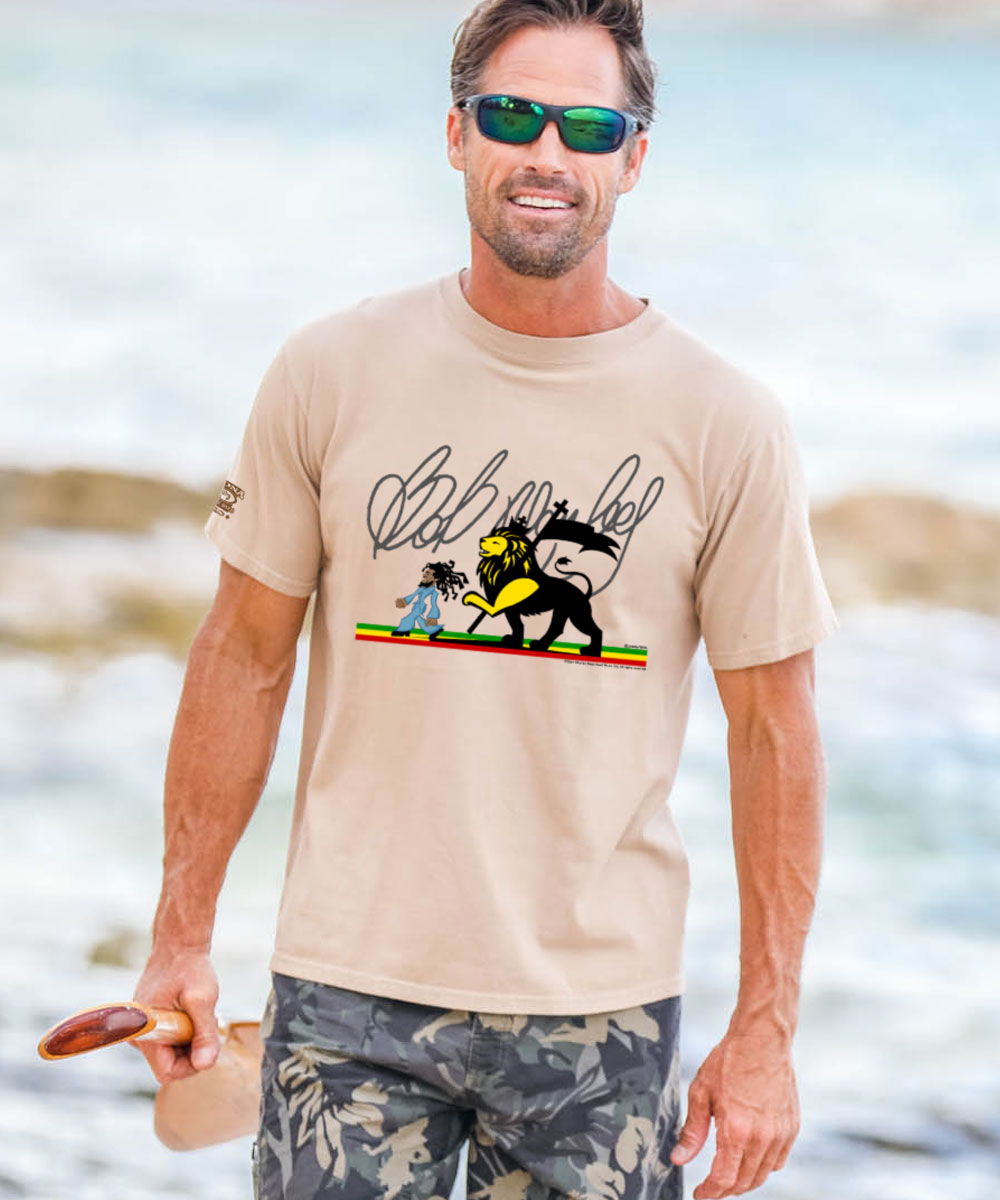 Bob Marley Sweet Walk - Kona Coffee Dyed Short Sleeve Crewneck T-Shirt